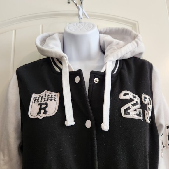 New Look LA Raiders Varsity Jacket Black/White - Picture 2 of 6